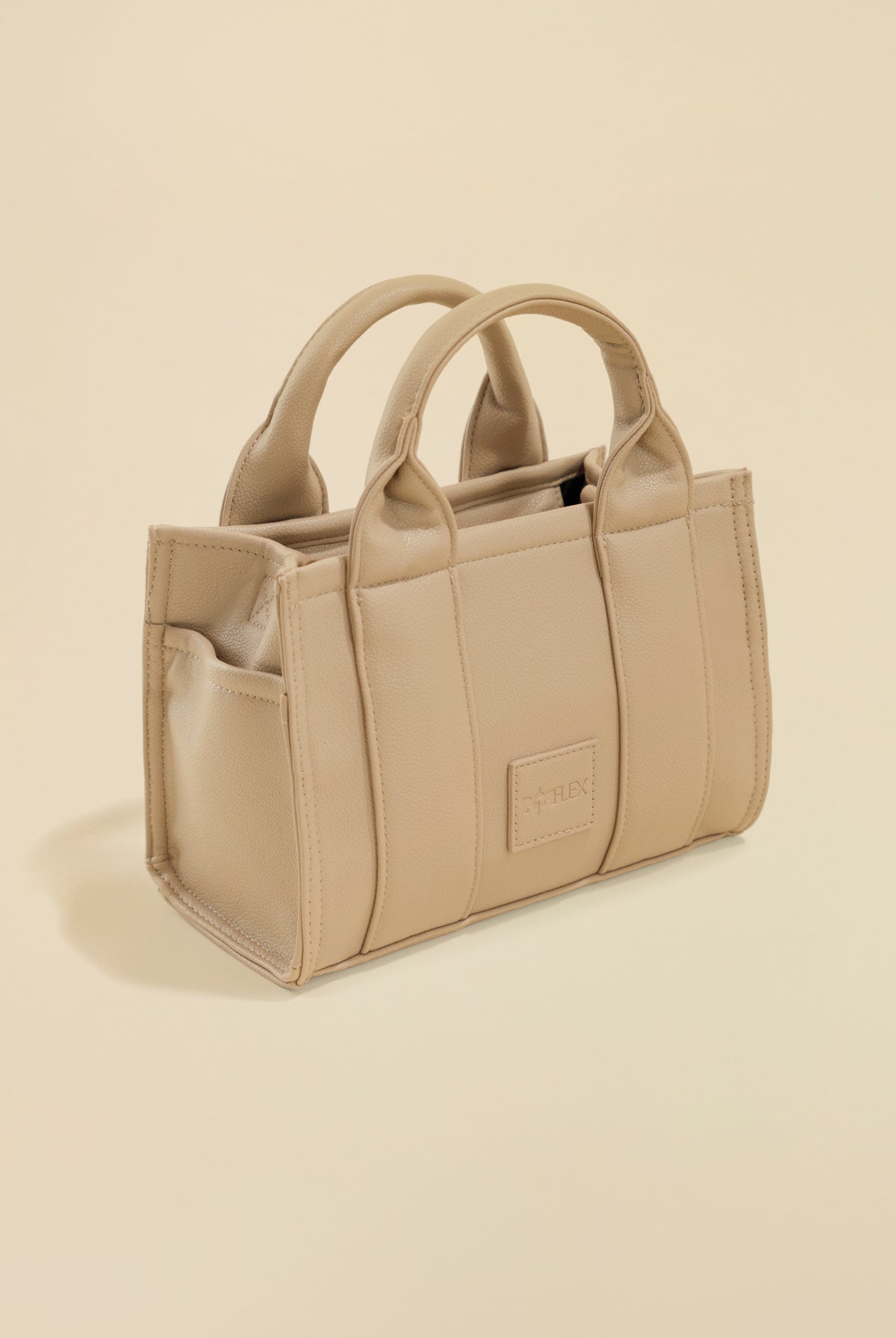 Vegan Leather Baby Sloane Tote - Gilded Beige
