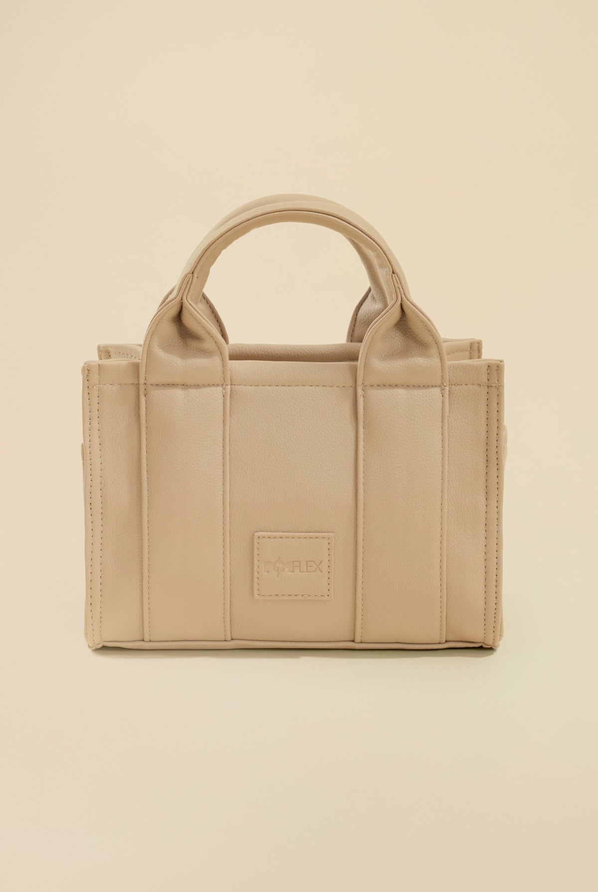 Vegan Leather Baby Sloane Tote - Gilded Beige