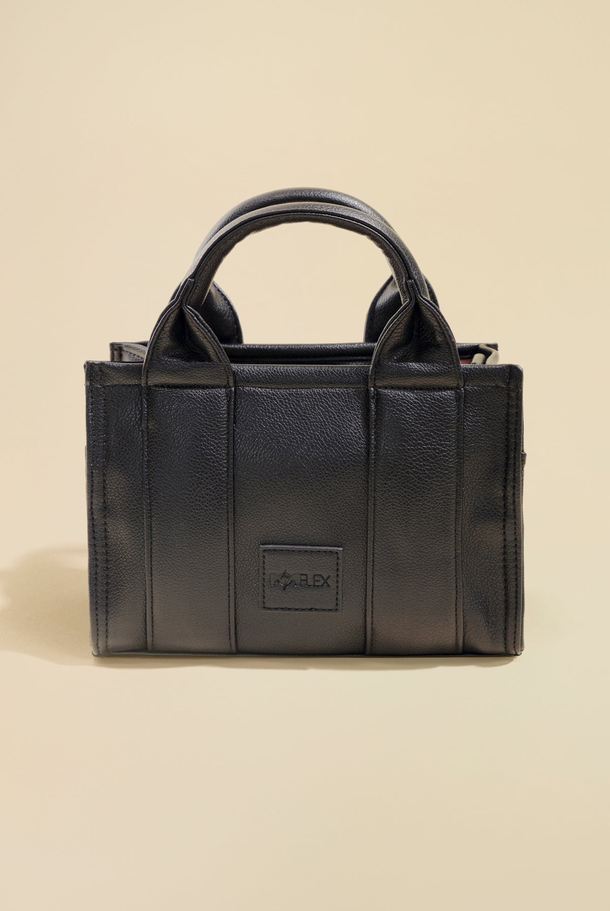 Vegan Leather Baby Sloane Tote - Black