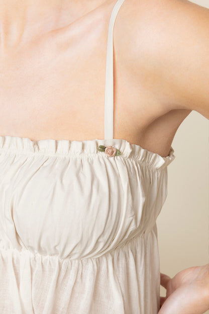 Wildest Dreams Babydoll Top - Cream