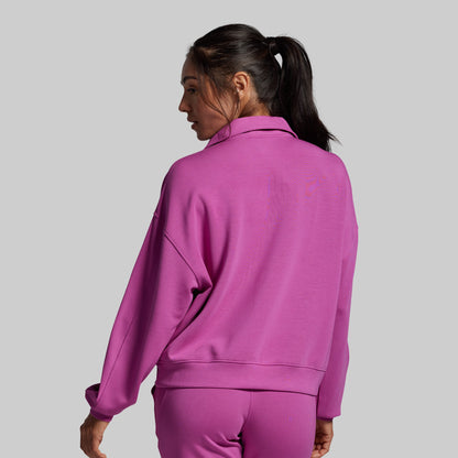 Lounge Lux Quarter Zip Pullover (Viola)