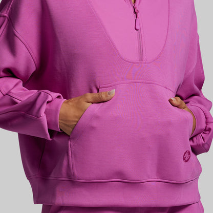 Lounge Lux Quarter Zip Pullover (Viola)