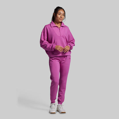 Lounge Lux Quarter Zip Pullover (Viola)