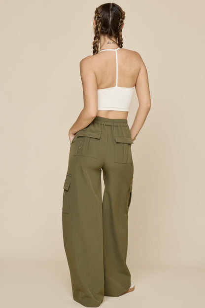 Y2K Cargo Pant - Dark Olive