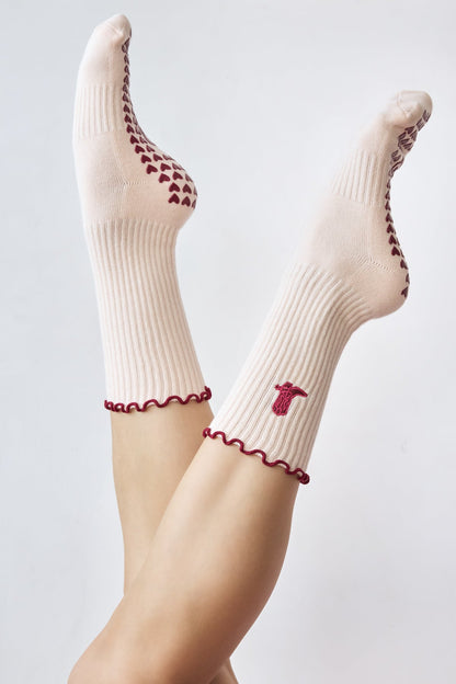 Yee Haw Studio Grip Socks - Tutu Pink
