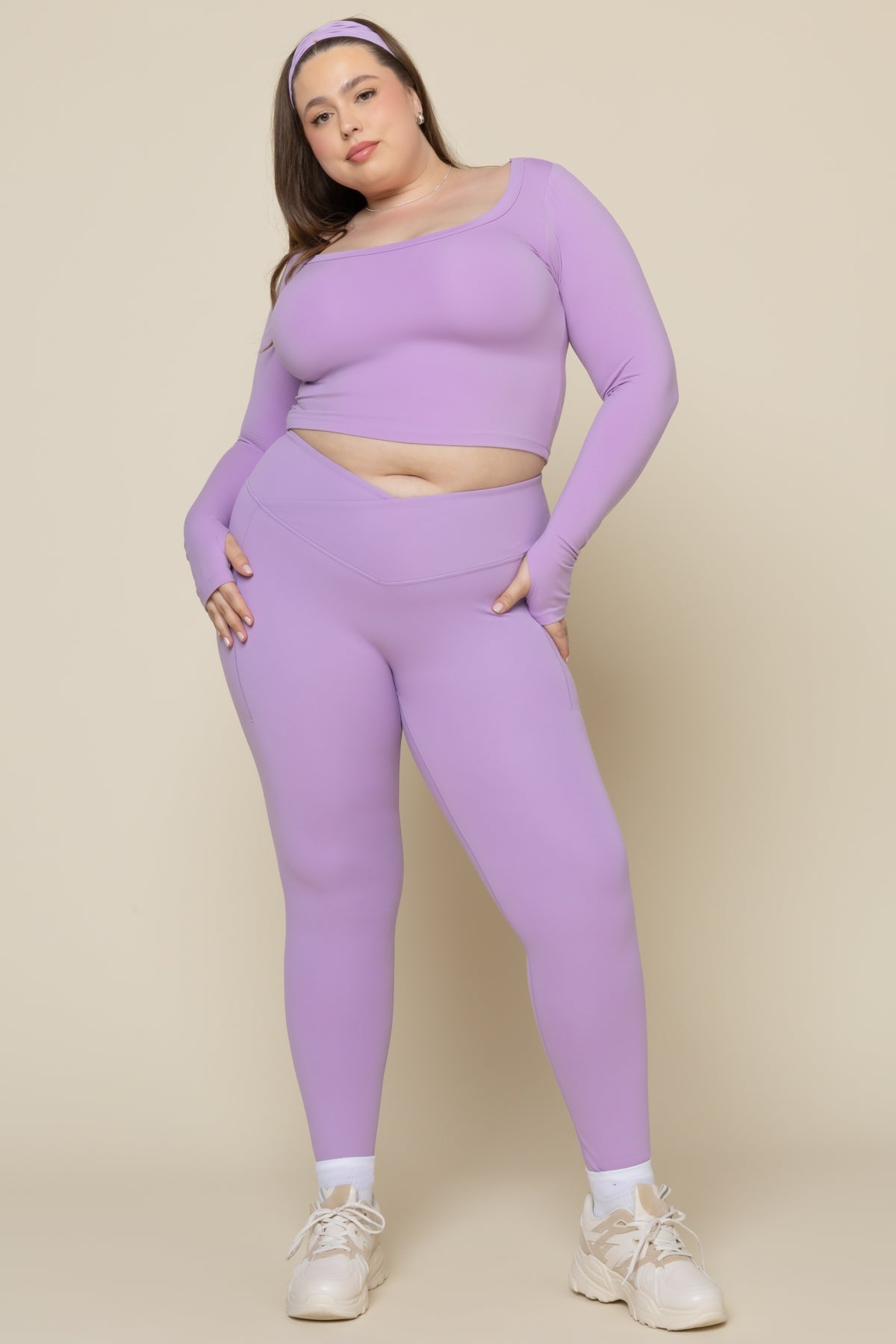 Your Favorite Reversible Long Sleeve Top (Cropped) - Mystic Purple