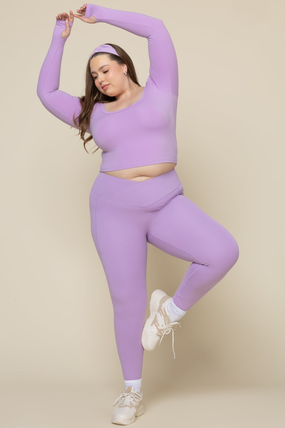 Crisscross Hourglass® Legging with Pockets - Mystic Purple