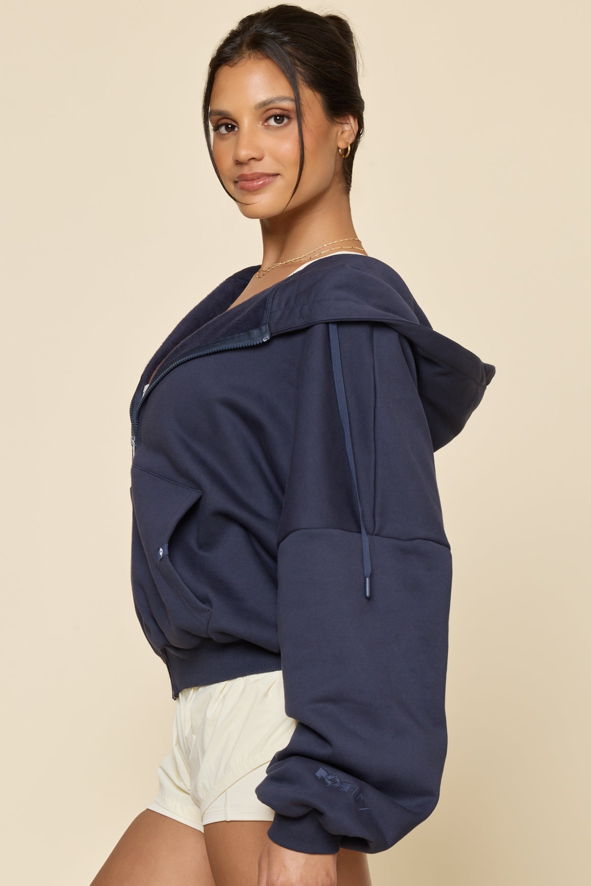 Zip Cloud Hoodie - Academic Navy
