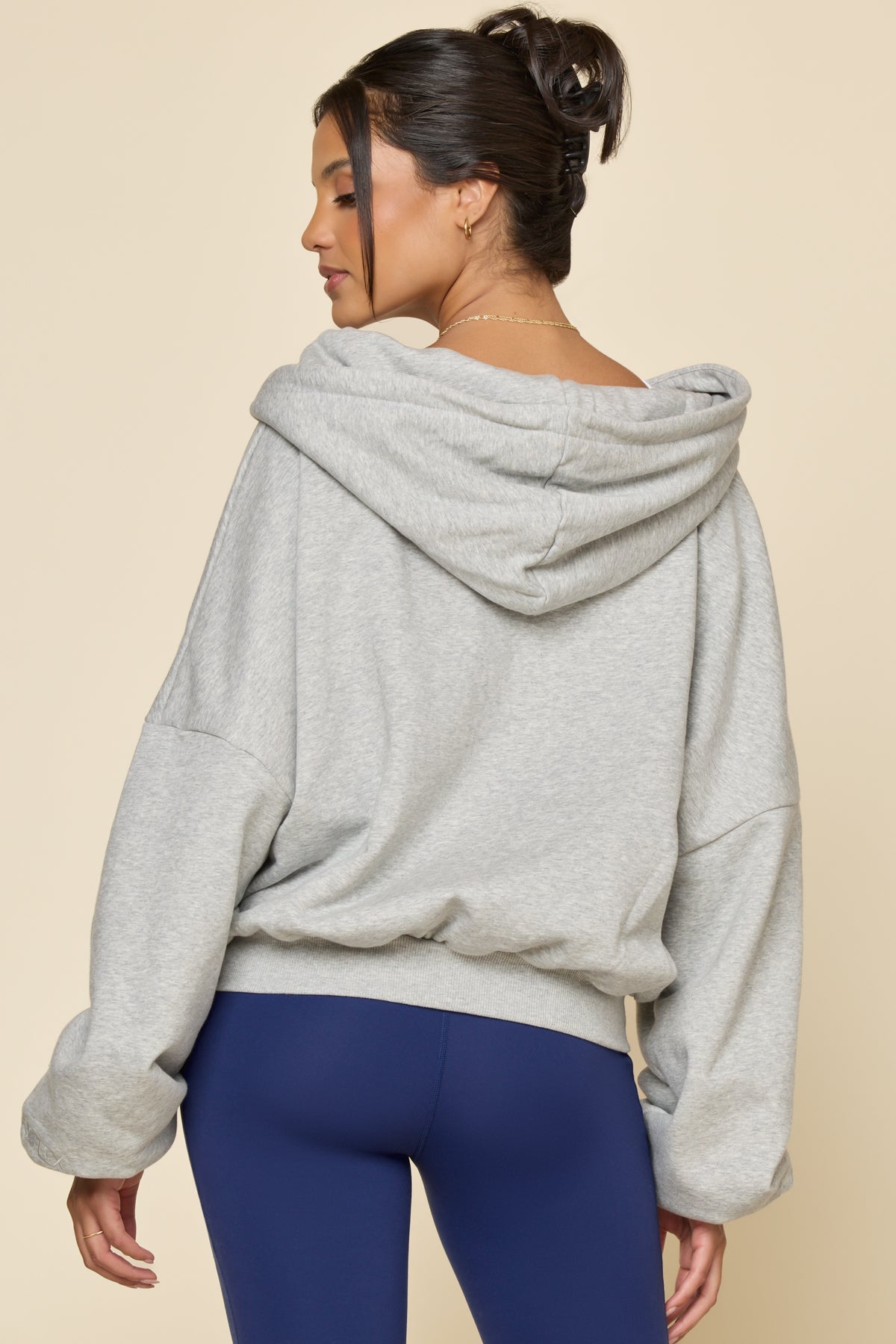 Zip Cloud Hoodie - Heather Grey