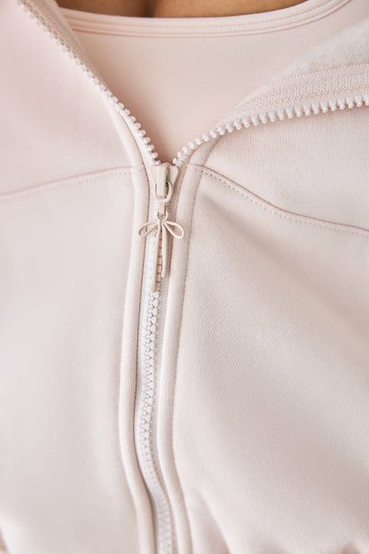 Zip Cloud Hoodie Limited Edition Bow Charm - Tutu Pink