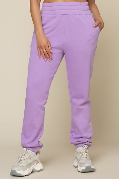 Cloud Rollover Sweatpant - Mystic Purple