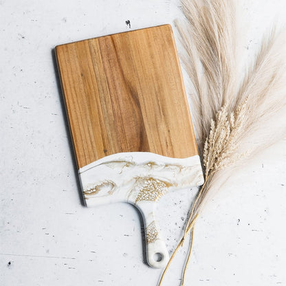 Acacia Wood Resin Art Charcuterie Board - Large Acacia Wood Resin Art Charcuterie Board - Large Home