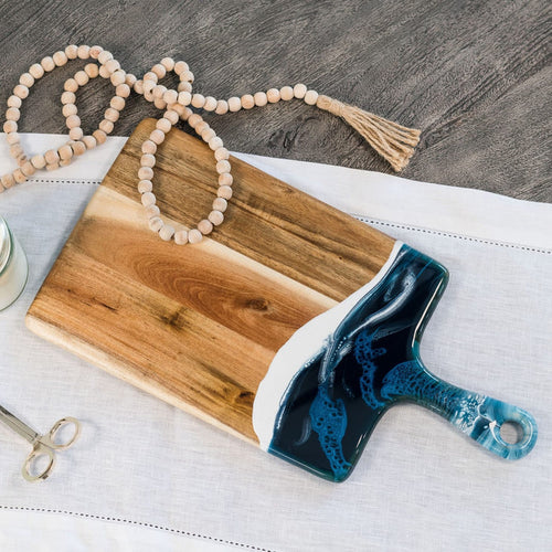 Acacia Wood Resin Art Charcuterie Board - Medium Acacia Wood Resin Art Charcuterie Board - Medium Home