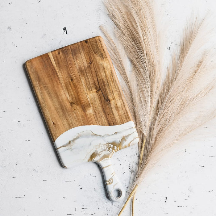 Acacia Wood Resin Art Charcuterie Board - Medium Acacia Wood Resin Art Charcuterie Board - Medium Home