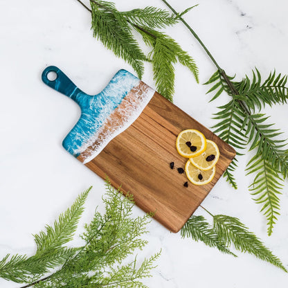 Acacia Wood Resin Art Charcuterie Board - Medium Acacia Wood Resin Art Charcuterie Board - Medium Home