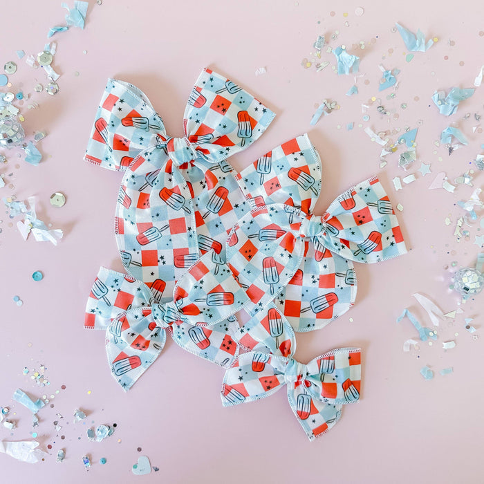 Americana Popsicles- Medium Bow