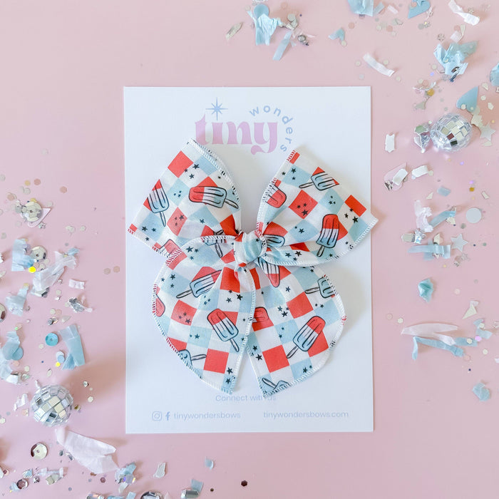 Americana Popsicles- Medium Bow