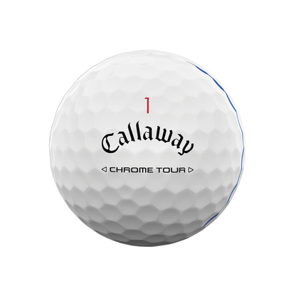 BALLE CALLAWAY CHROME TOUR 24 WHITE TRIPLE TRACK
