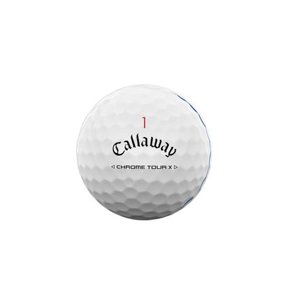 BALLE CALLAWAY CHROME TOUR X WHITE TRIPLE TRACK