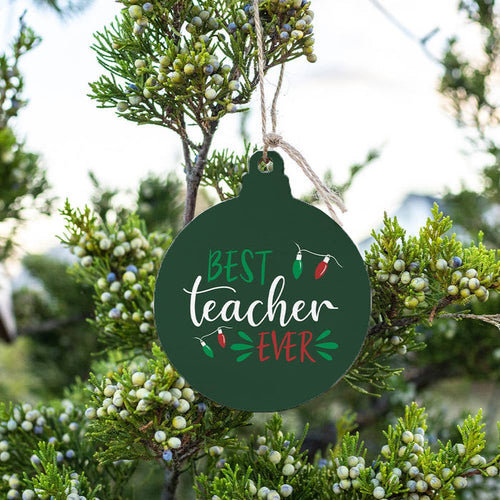 Best Teacher Ever Bulb Ornament Best Teacher Ever Bulb Ornament Ornaments