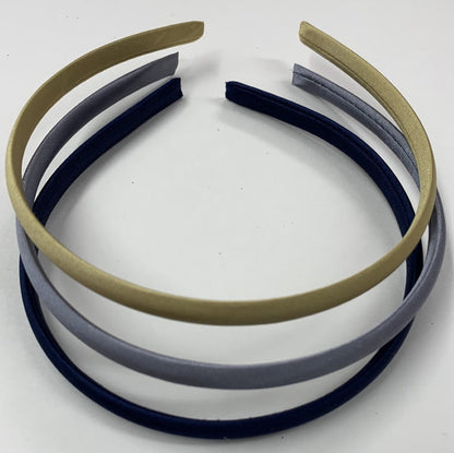 Hard U Headbands, Silver, Gold, Navy Blue