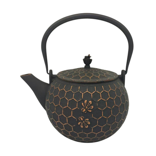 Bronze Honeycomb Cast Iron Tea Pot, 32 oz