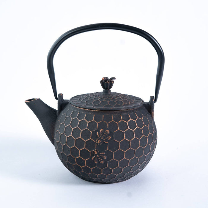 Bronze Honeycomb Cast Iron Tea Pot, 32 oz