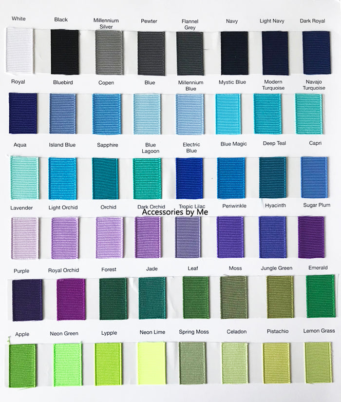 Team Ribbon Color Card