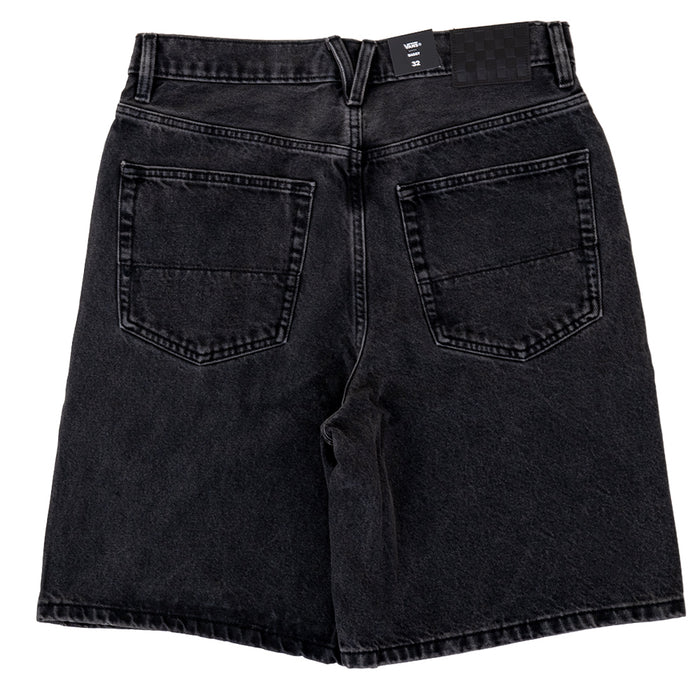 Check 5 Baggy Denim Short (Washed Black)