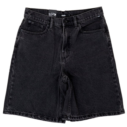 Check 5 Baggy Denim Short (Washed Black)
