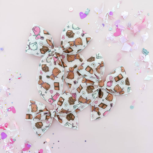 Chocolate Bunnies Bow