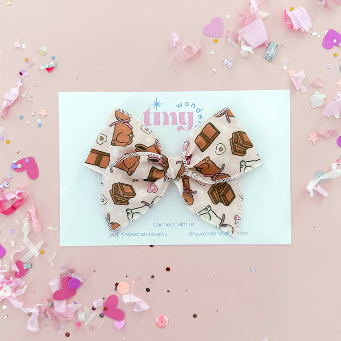 Chocolate Bunnies Bow