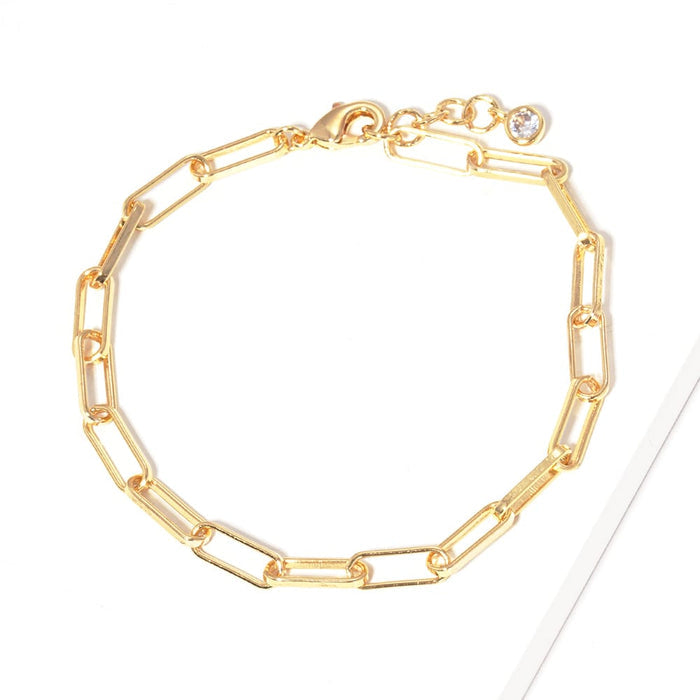 Classic Paper Clip Bracelet for Charm Bar Classic Paper Clip Bracelet for Charm Bar Bracelet