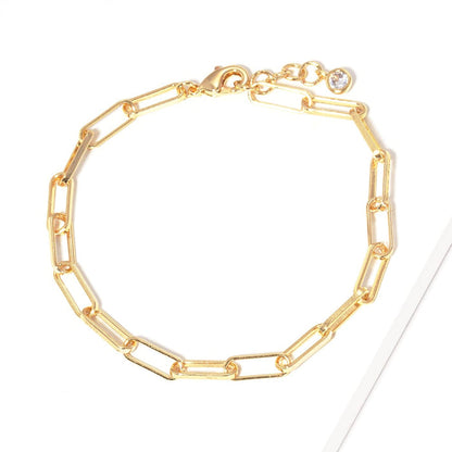 Classic Paper Clip Bracelet for Charm Bar Classic Paper Clip Bracelet for Charm Bar Bracelet