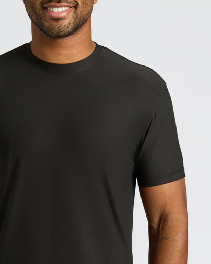 All Black Active Crew Neck 6-Pack