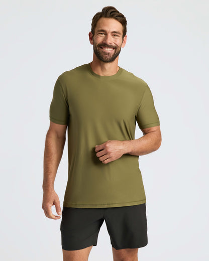 Carbon Green Active Crew and Short 2-Pack
