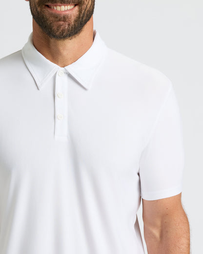 All White Active Polo 6-Pack