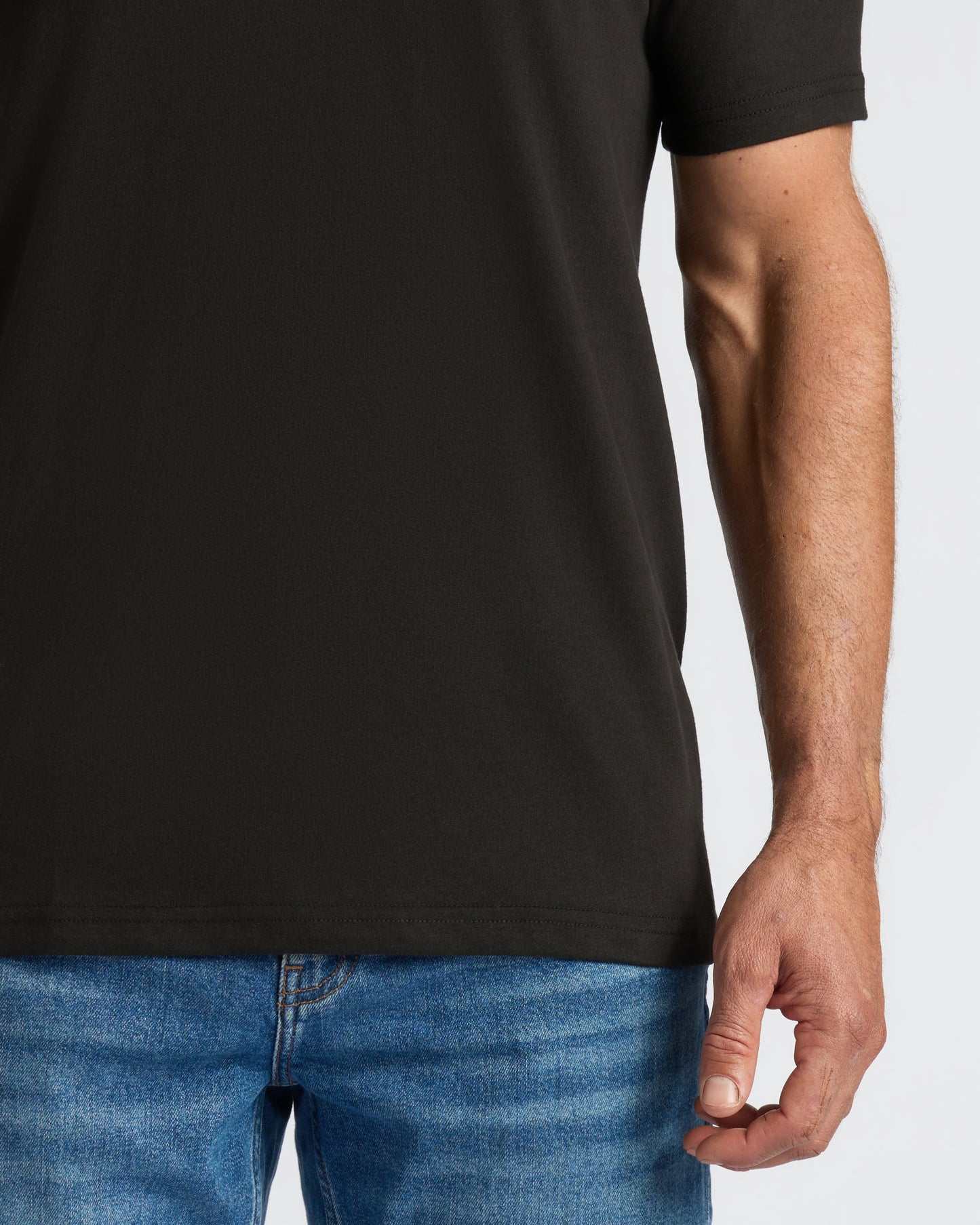 Black V Neck Tee