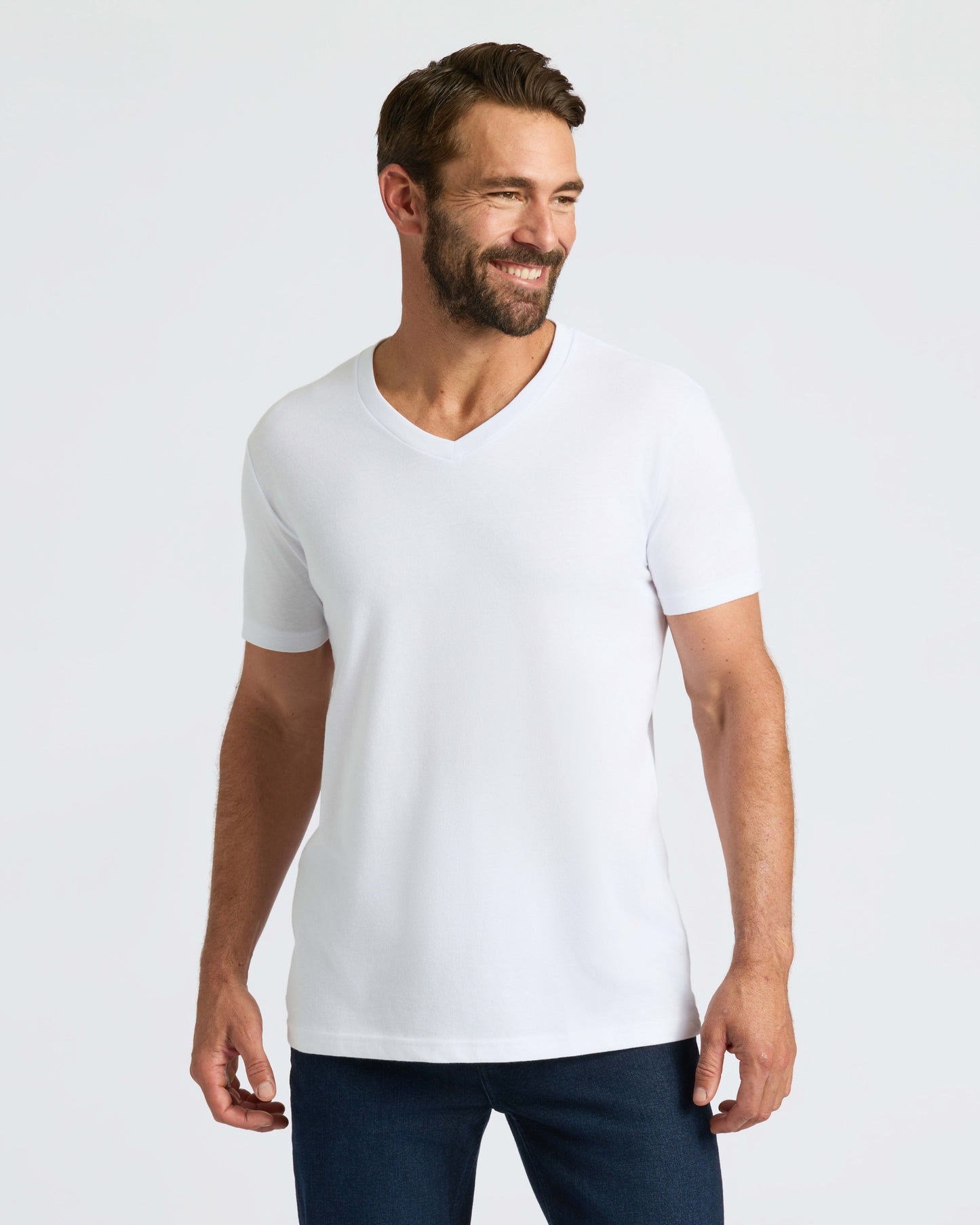 White Classic V-Neck