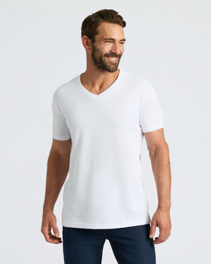 White Classic V-Neck