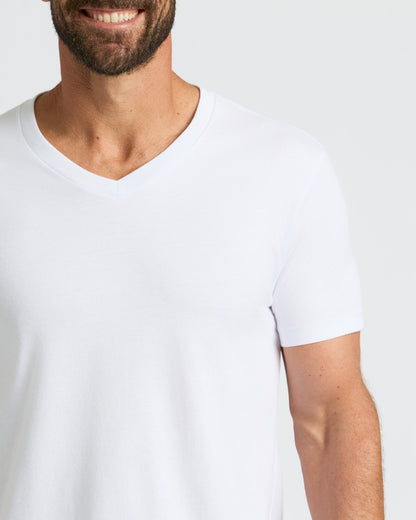 All White Classic V-Neck 10-Pack