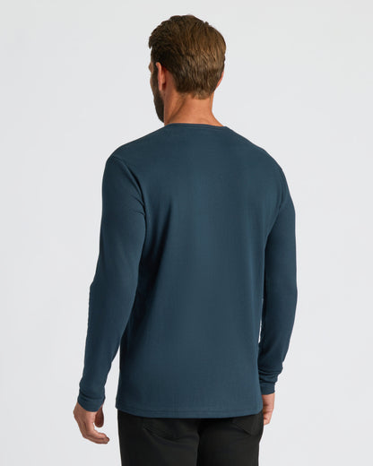 Navy Classic Long Sleeve Henley