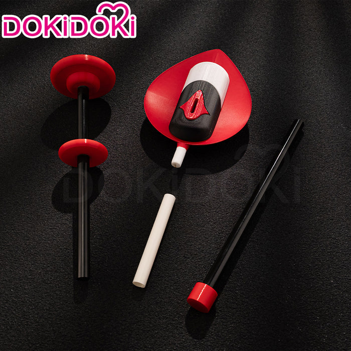 DokiDoki Anime Cosplay Prop Black Red Microphone