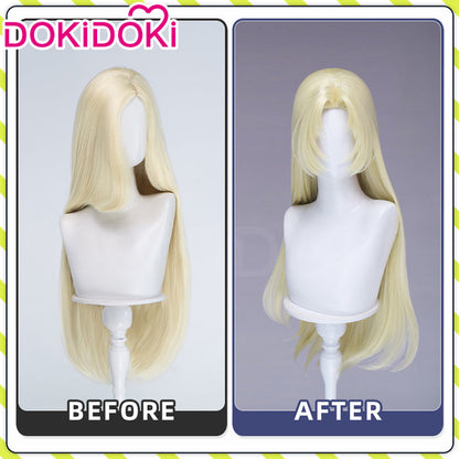 DokiDoki Anime Cosplay Wig Long Straight Blonde Hair