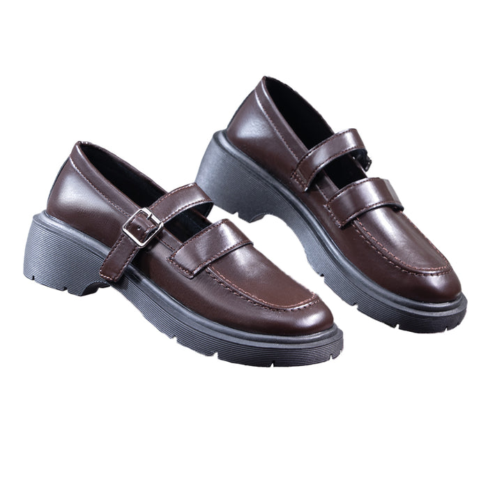 DokiDoki Anime Game Cosplay Brown Shoes College Uniform Shoes