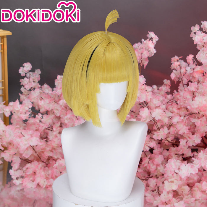 DokiDoki Anime Hell's Paradise: Jigokuraku Cosplay Yamada Asaemon Fuchi Wig Short Straight Blonde Hair