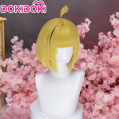DokiDoki Anime Hell's Paradise: Jigokuraku Cosplay Yamada Asaemon Fuchi Wig Short Straight Blonde Hair