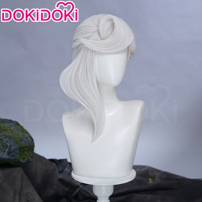 DokiDoki Anime Manga GACHIAKUTA Cosplay Too Lily Wig Long Curly Silver Pre-Braided Hair
