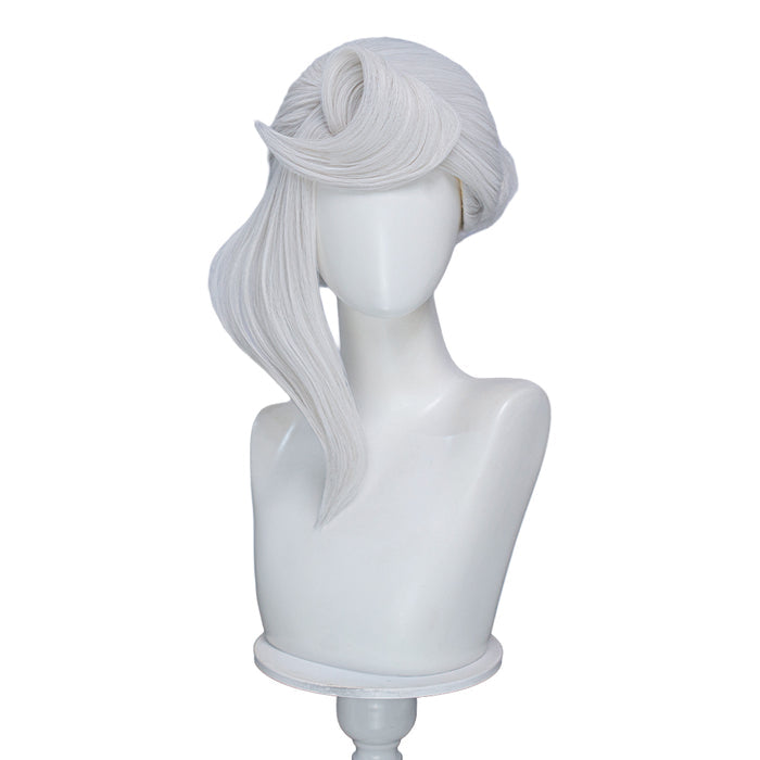 DokiDoki Anime Manga GACHIAKUTA Cosplay Too Lily Wig Long Curly Silver Pre-Braided Hair