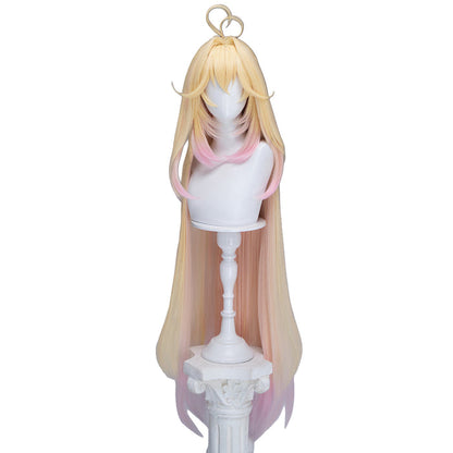 DokiDoki Anime Meitantei Pretty Cure! Cosplay Ruruka Moria Wig Long Straight Blond Pink Gradient Hair
